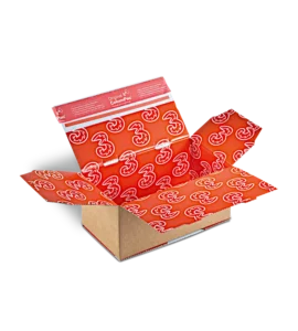 Offset printed instant bottom box for mobile phone providers