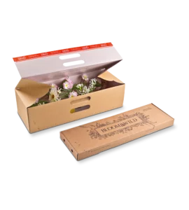 Shipping packaging for fresh flowers
