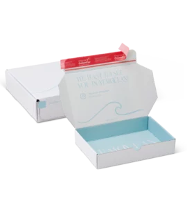 E-commerce shipping box for swimwear